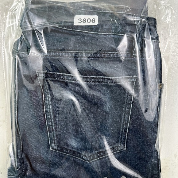 Bespoke Made In Italy Cobrax Men's Heavyweight‎ Blue Jeans 32x32 Slim Dark Wash - Picture 16 of 16
